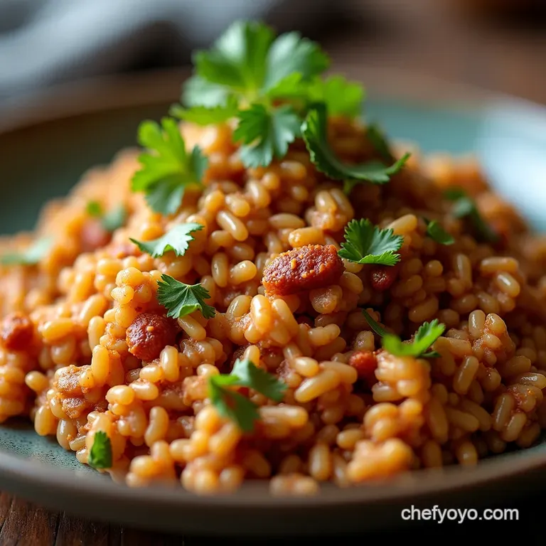 Bayou Soul in 45 Minutes Authentic FlavourPacked Cajun Dirty Rice