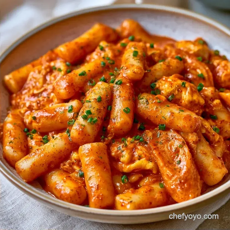 Authentic Korean Tteokbokki with Fish Cakes