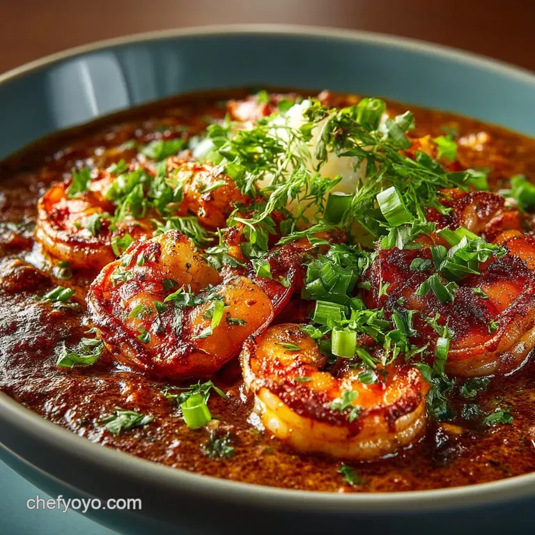 The Golden Standard Classic Louisiana Shrimp &Eacute;touff&eacute;e presentation