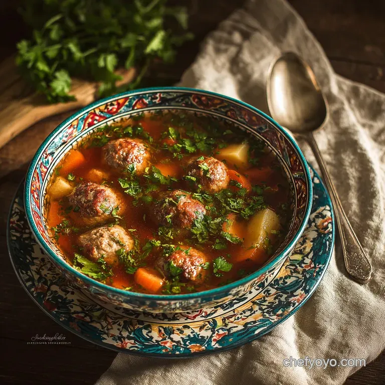 The Ultimate Mexican Comfort Hearty Albondigas Soup Caldo De Alb&oacute;ndigas presentation