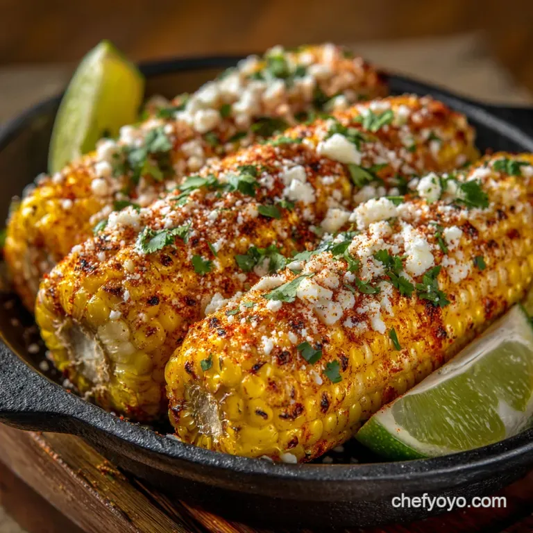Mexican Street Corn (Elote): the Proper Way to Grill Corn presentation
