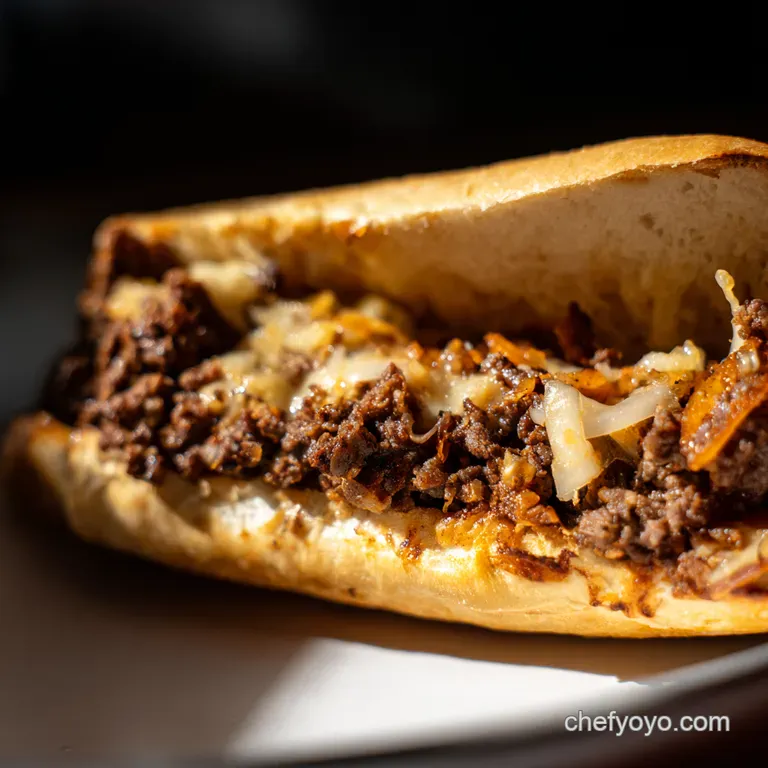 Authentic Philly Cheesesteak Meat presentation