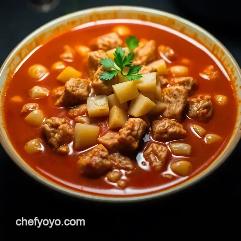 Authentic Pozole Rojo: A Hearty Mexican Delight presentation