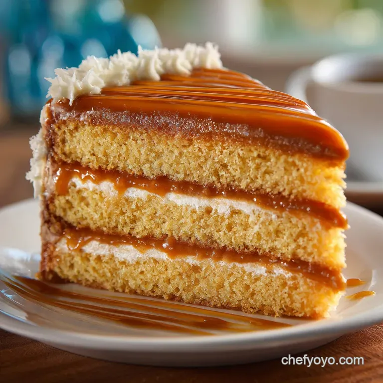 Southern Caramel Cake the Real Deal Layer Cake with Cooked Caramel Icing presentation