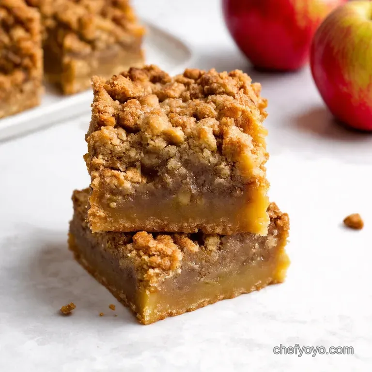 Autumn Apple Crumble Dream Bars