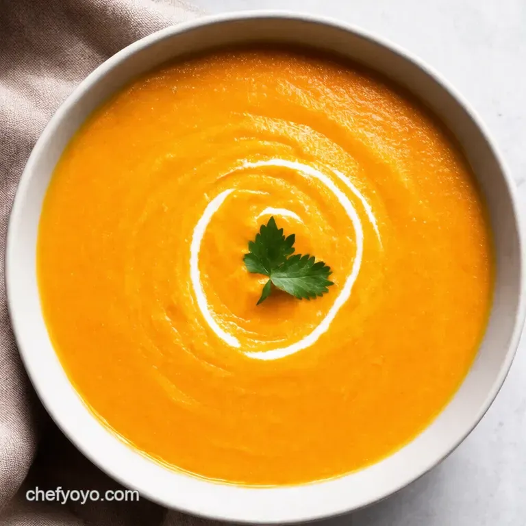 Autumns Embrace Creamy Spiced Sweet Potato Soup