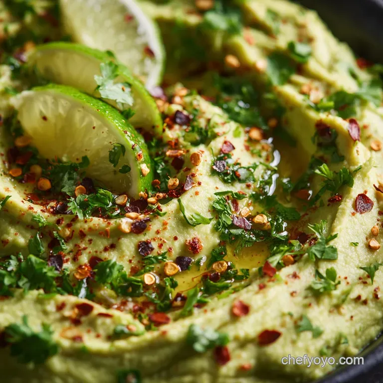 Avocado Lime Hummus Creamy Zesty Dip Ready in 10 Minutes presentation