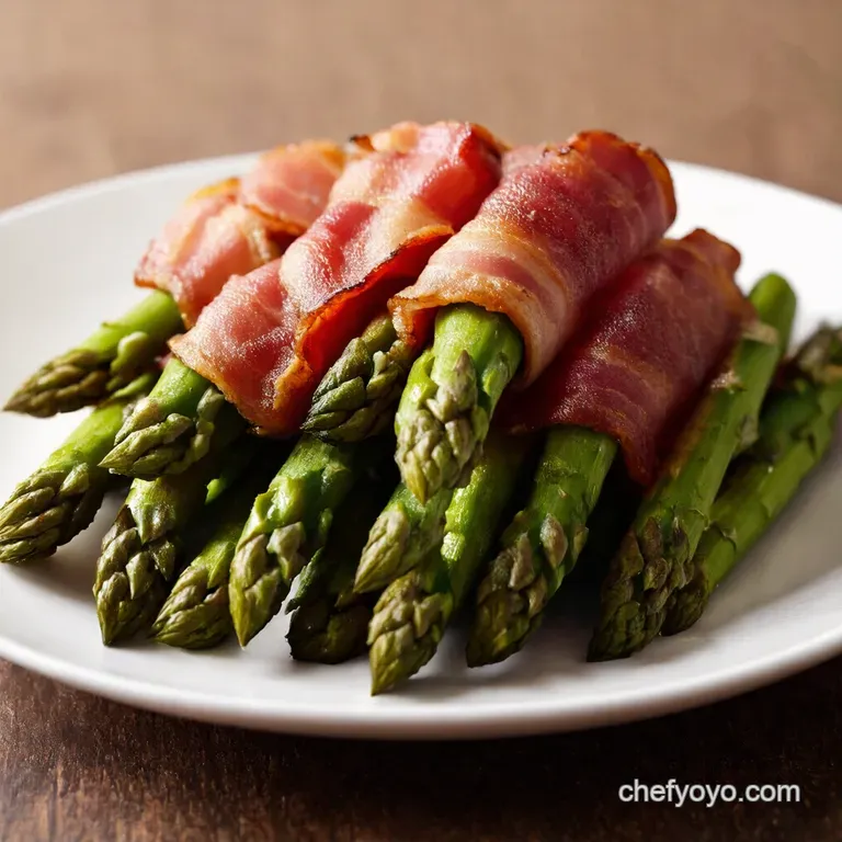 BaconWrapped Asparagus Spears with Parmesan Crisp
