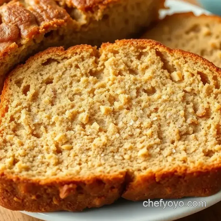 Fluffy Flaxseed Applesauce Quick Bread