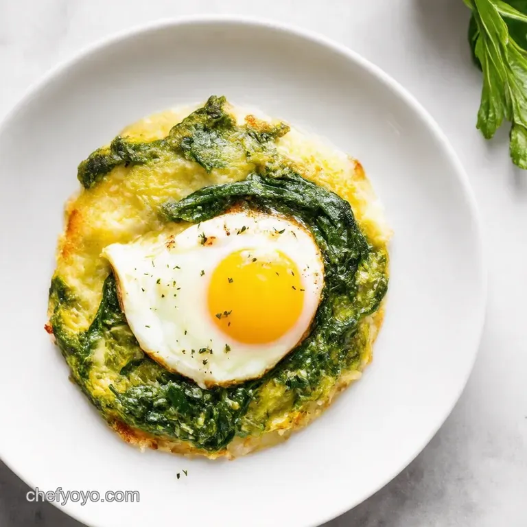 Baked Eggs Florentine with a Twist