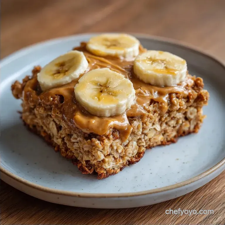 Baked Peanut Butter Banana Oats: Golden and Tender