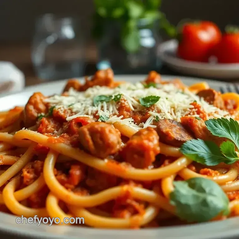 Baked Ziti with Italian Sausage and Three Cheeses