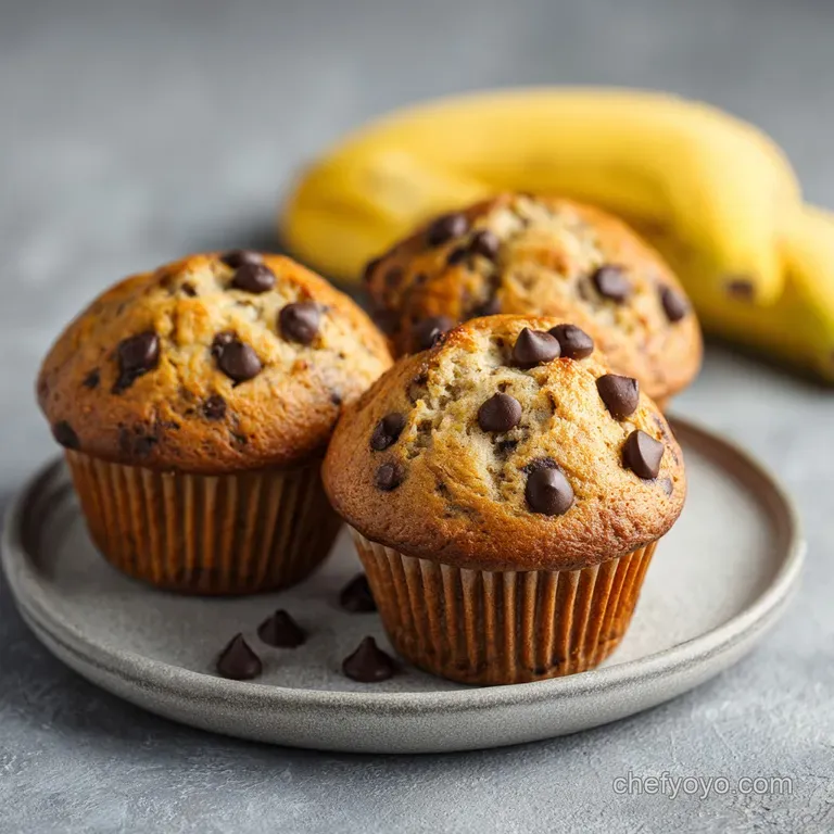 Warm, fluffy muffins arranged artfully on a rustic wooden board, one broken open to reveal soft interior.