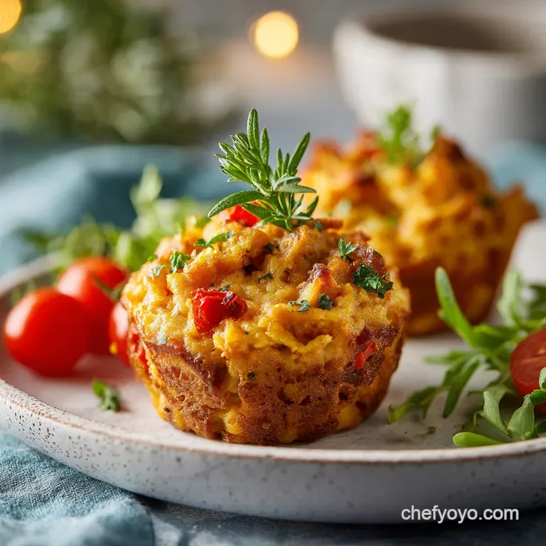 A freshly baked muffin, warm and inviting, served on a rustic ceramic plate with a dusting of sugar.