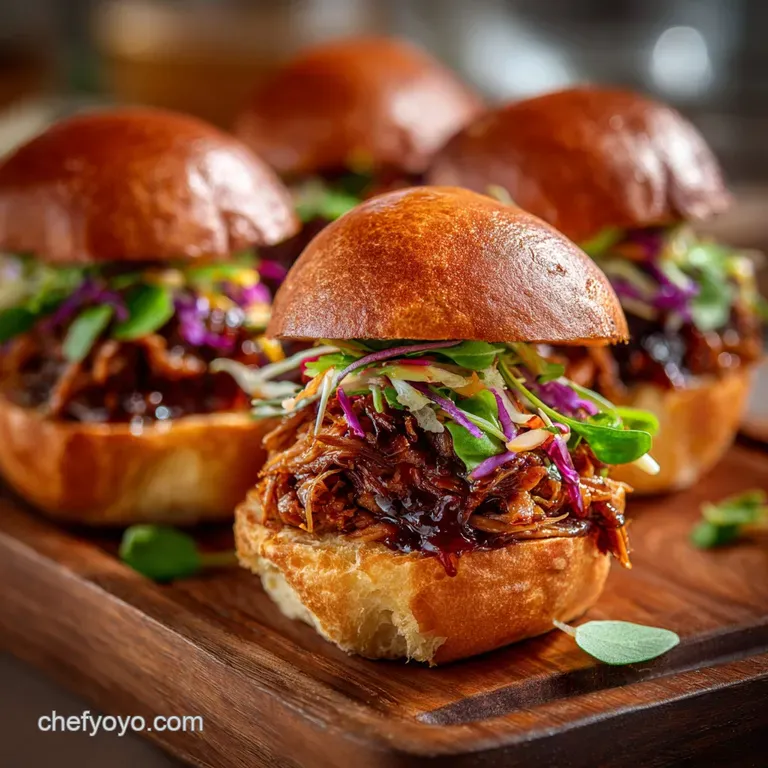 Game Day Finger Foods: Sticky BBQ Pulled Pork Sliders (The MVP of Buffets)