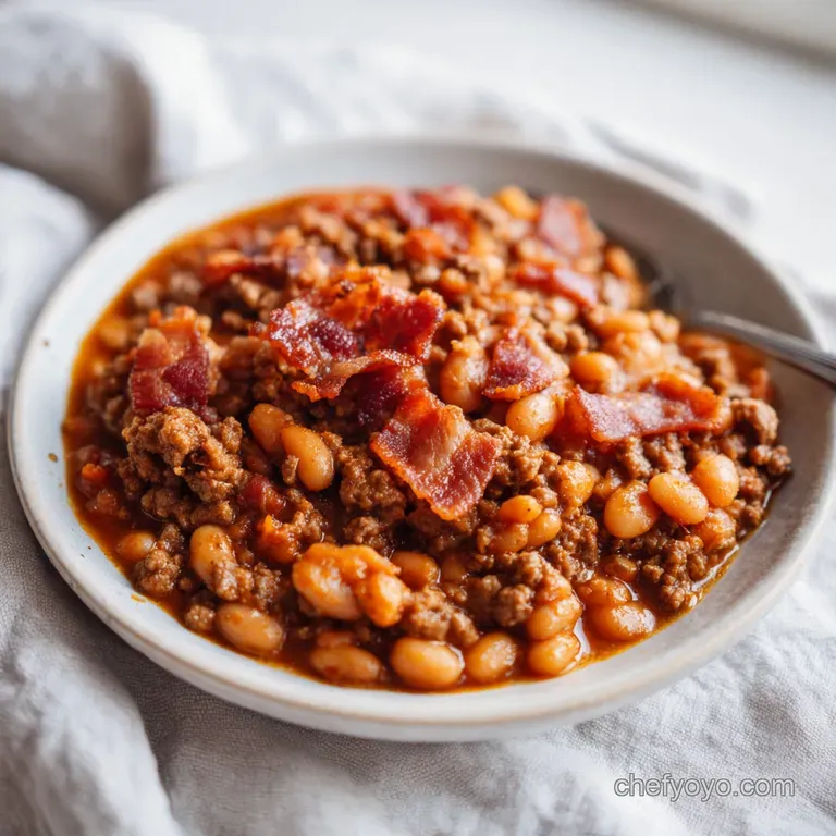 Smoky Baked Beans with Ground Beef