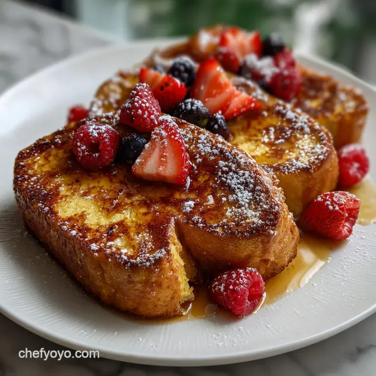 The Best Brioche French Toast Recipe presentation