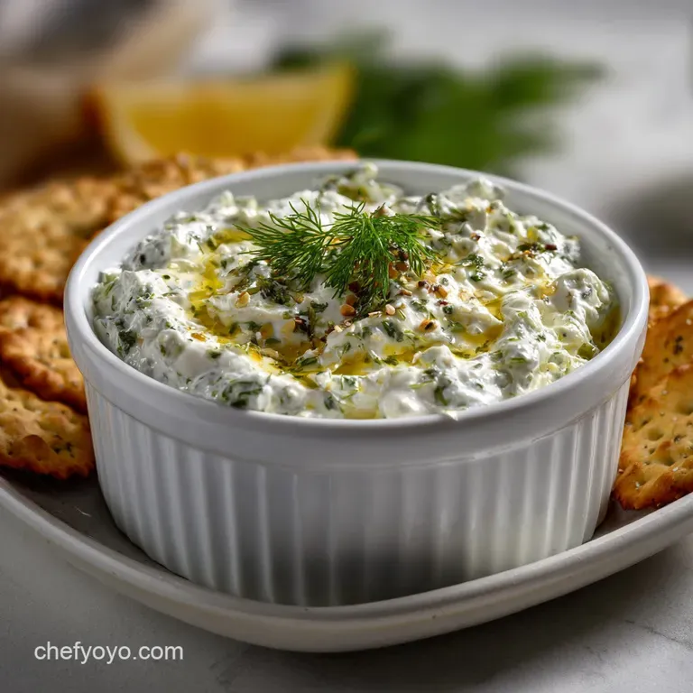 Creamy Dill Dip Recipe with Fresh Dill