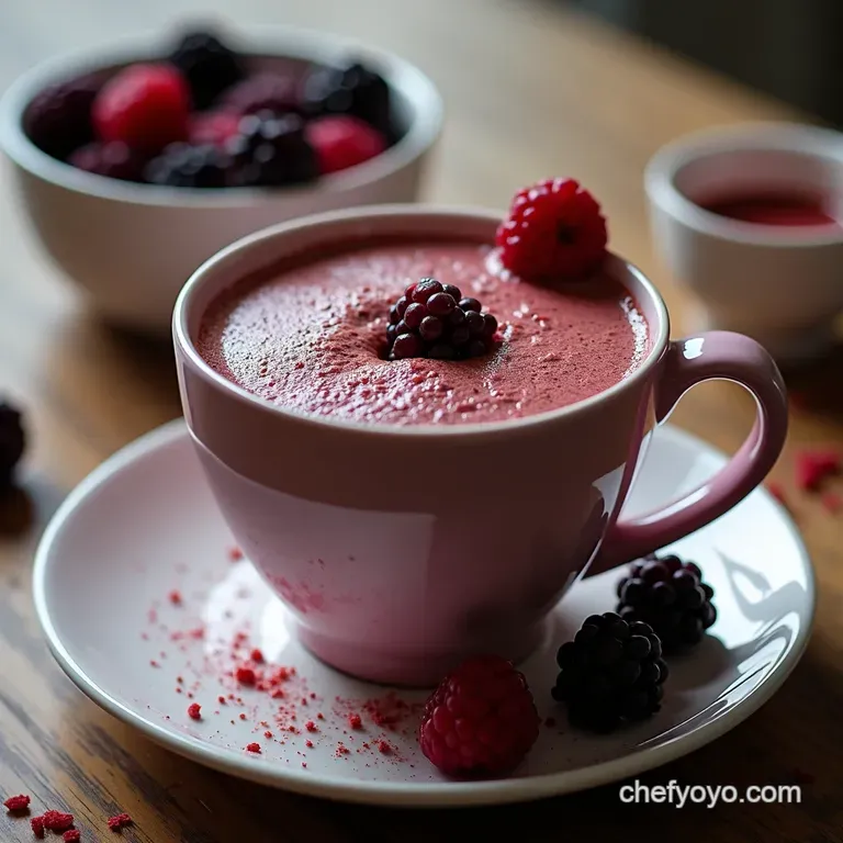 Blackberry Velvet Hot Chocolate
