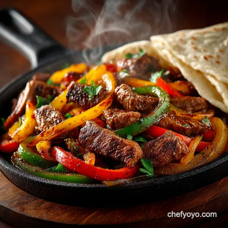The Ultimate Sizzler Authentic Blackstone Steak Fajitas