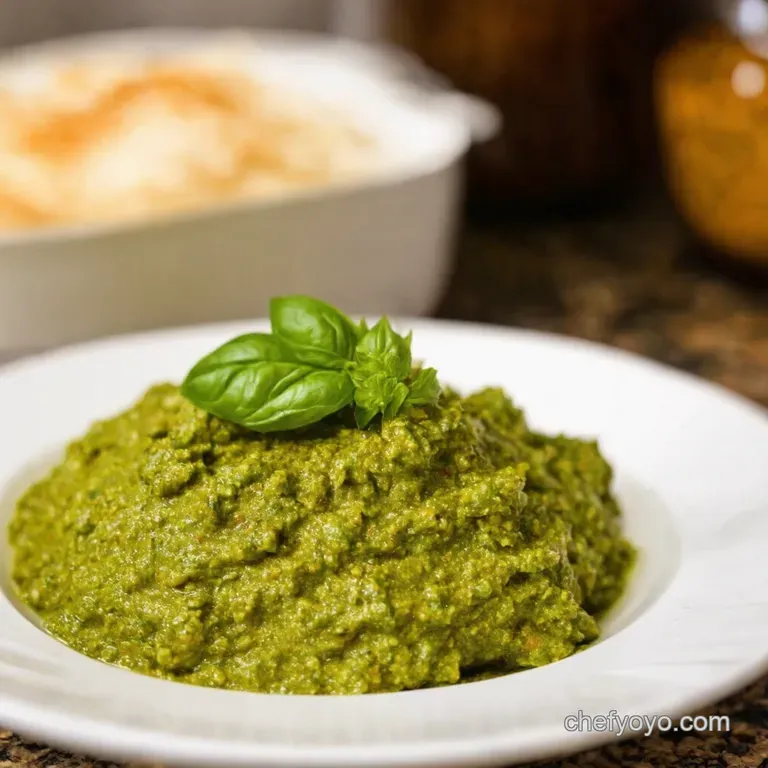 Blitzfast Basil Bliss 15Minute Homemade Pesto presentation