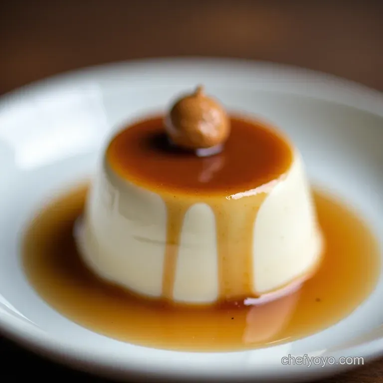 Boozy White Russian Panna Cotta with Coffee Caramel