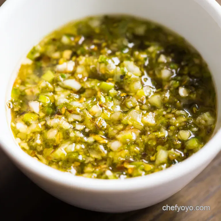 Bright Zesty Salsa Verde presentation