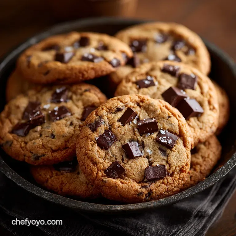 Chocolate Chip Cookies: Chewy Brown Butter Sea Salt Gold Standard presentation