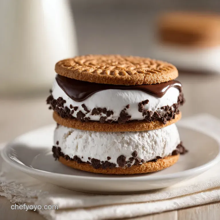 Homemade Brownie Ice Cream Sandwich