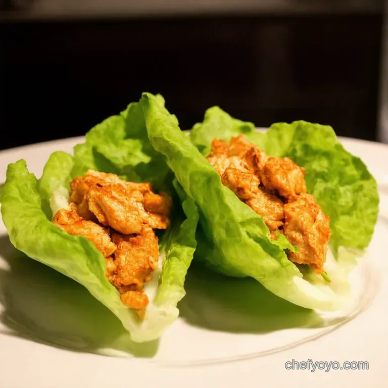 Buffalo Chicken Lettuce Wraps a Wingfree Winner presentation