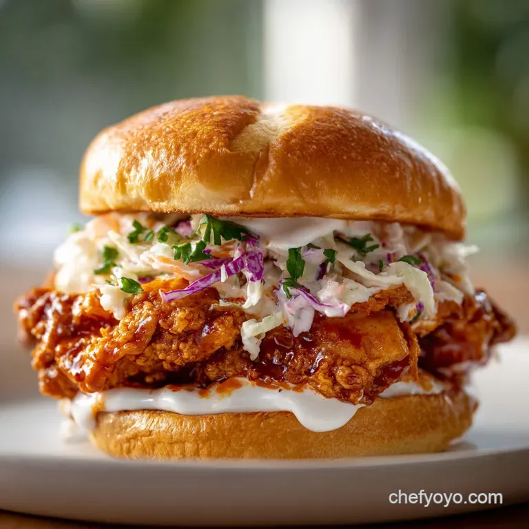 Buffalo Chicken Sandwich: Crispy