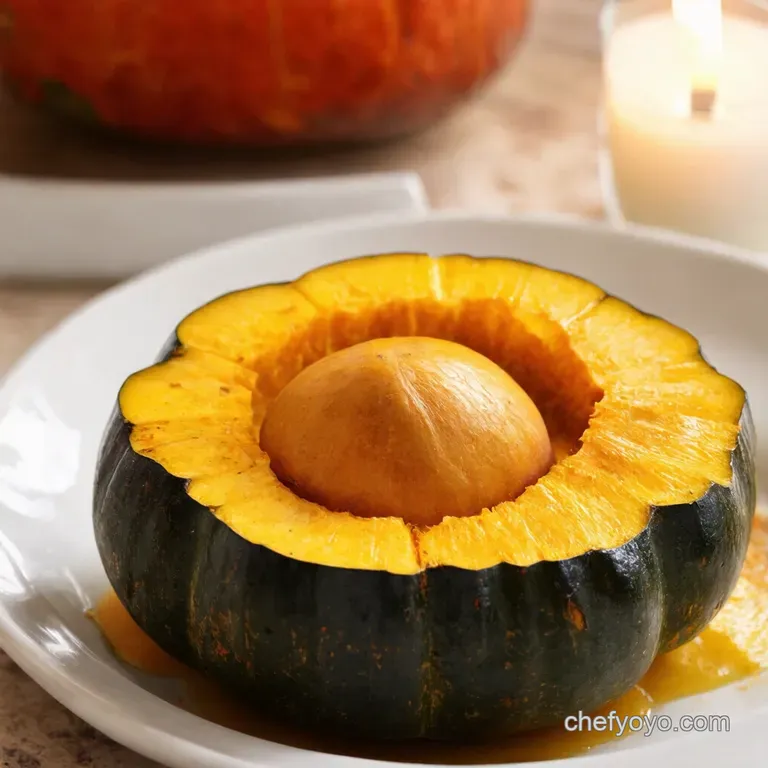Buttery Bliss Baked Acorn Squash presentation