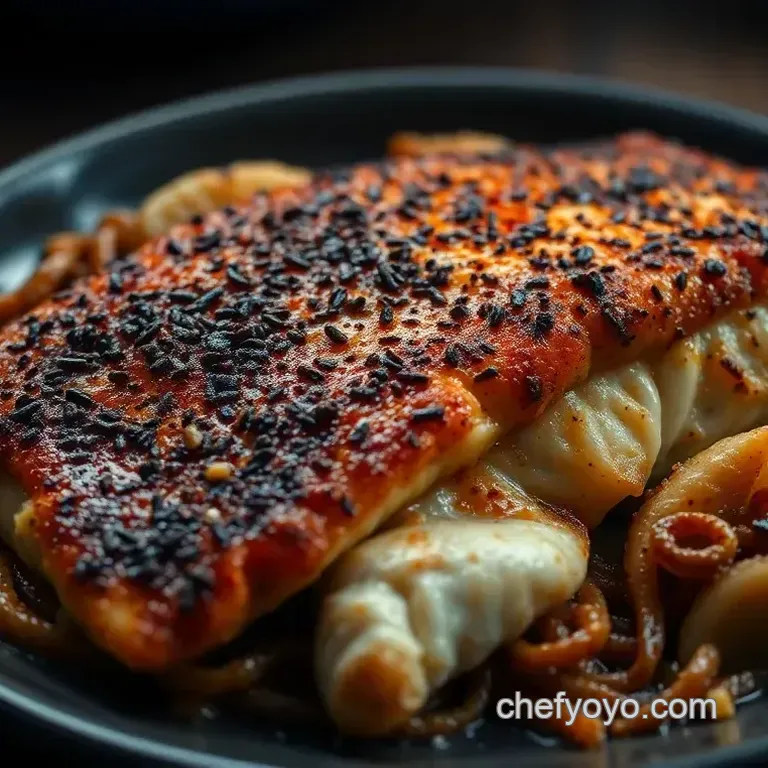 Cajun Blackened Catfish with Creamy Grits