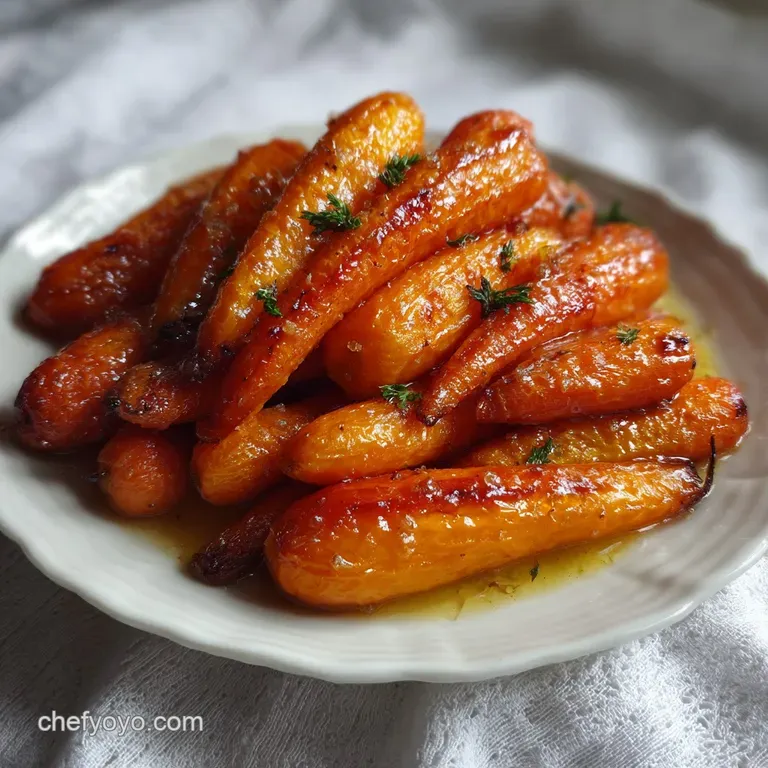 Velvety Honey Roasted Carrots Recipe presentation