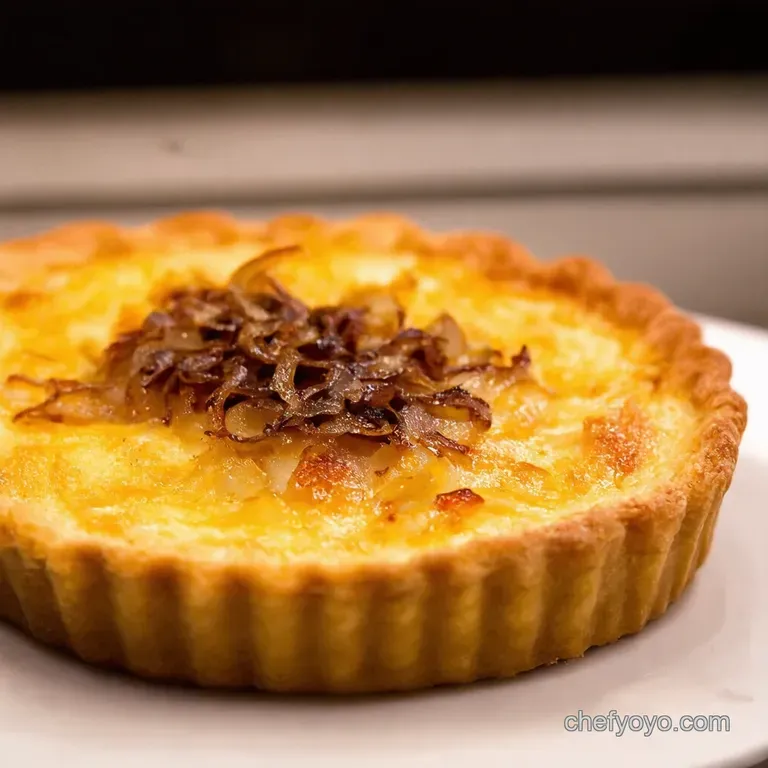 Caramelized Onion and Gruy&egrave;re Tart a Savoury Delight presentation