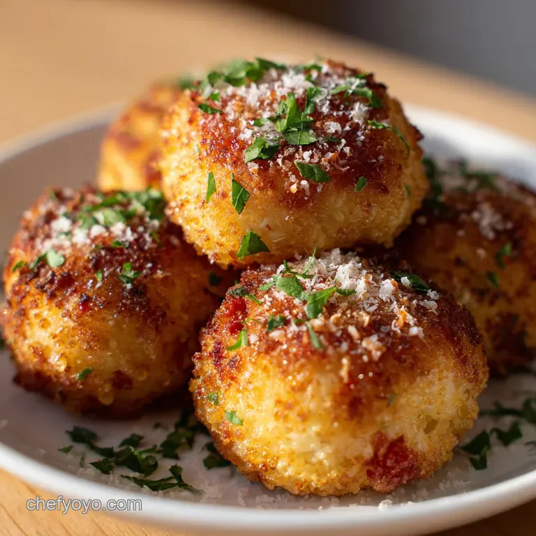 Cauliflower Rice Arancini: Crispy Low-Carb Italian Party Bites