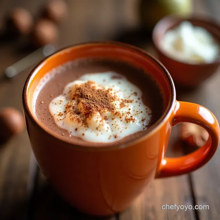 Chai Spiced Hot Chocolate a Hug in a Mug presentation