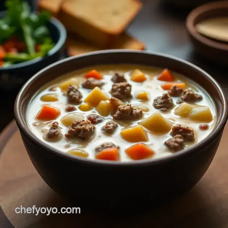 Cheeseburger Chowder Soup: A Cozy Classic with a Twist