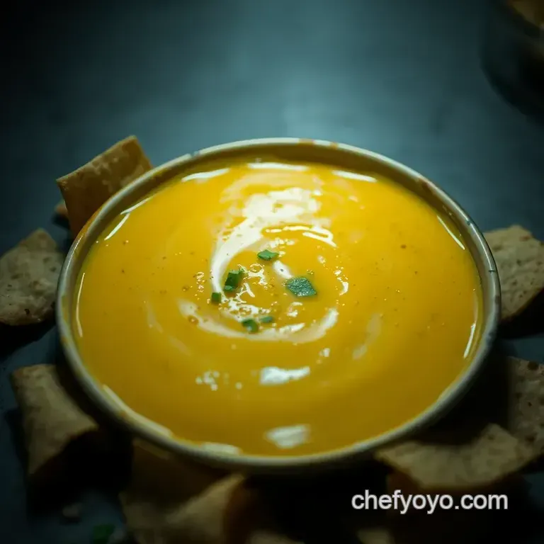 Cheesy Bliss: the Ultimate Queso Dip presentation
