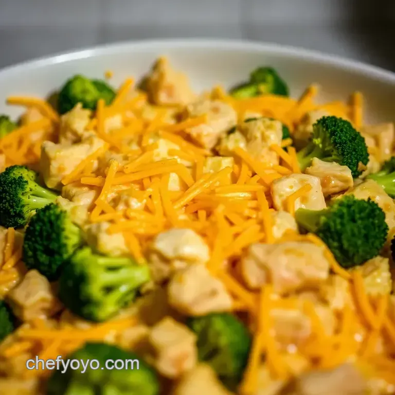 Cheesy Chicken and Broccoli Casserole Delight presentation