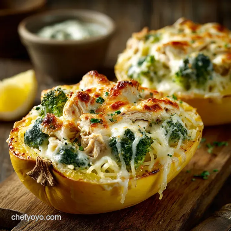 The Ultimate Squash Bake Cheesy Chicken and Broccoli Stuffed