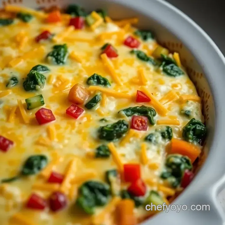 Cheesy Cottage Egg Bake Delight presentation