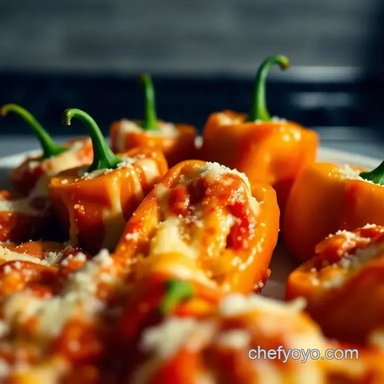 Cheesy Delight: Stuffed Banana Peppers
