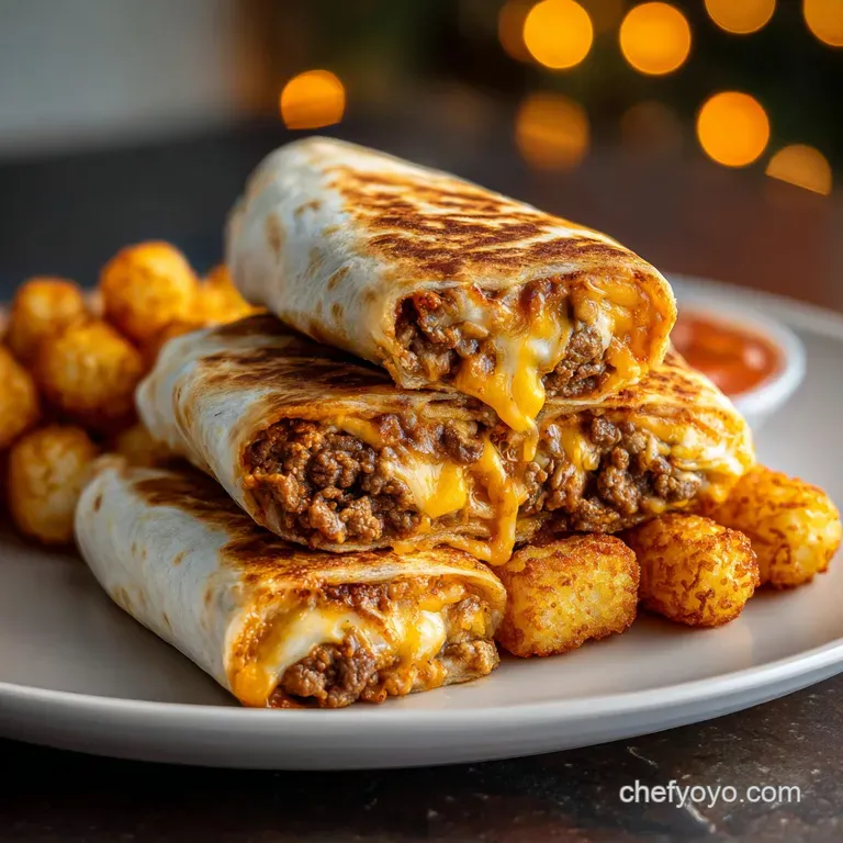 Cheesy Potato Burritos: Crispy and Bold