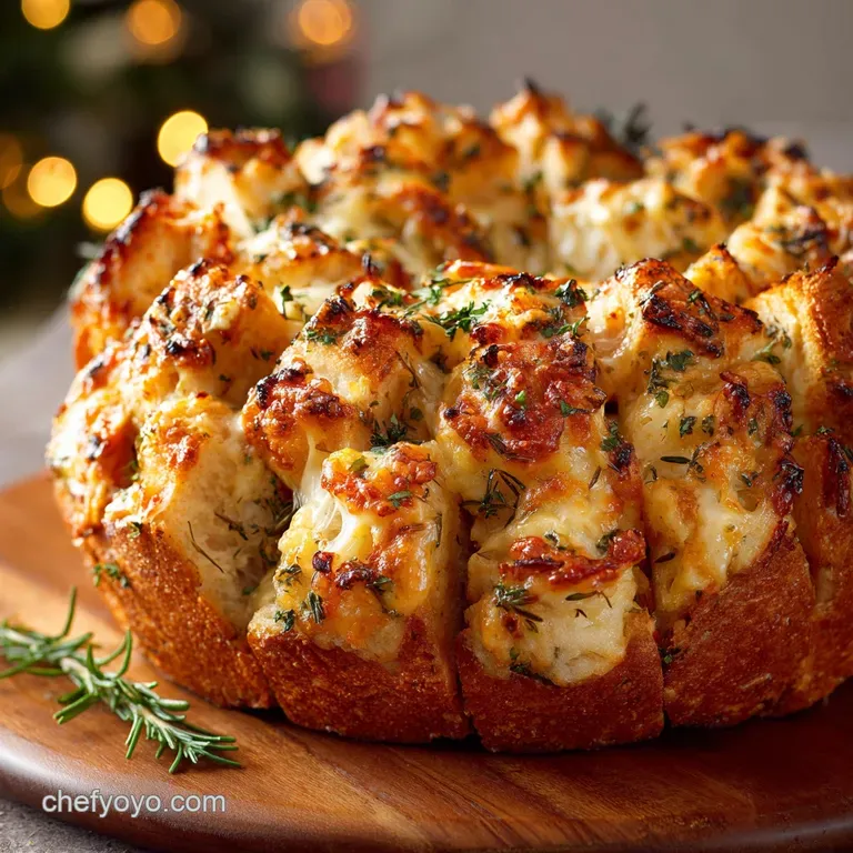 Cheesy Pull Apart Christmas Bread: The Festive Fir Tree Appetizer
