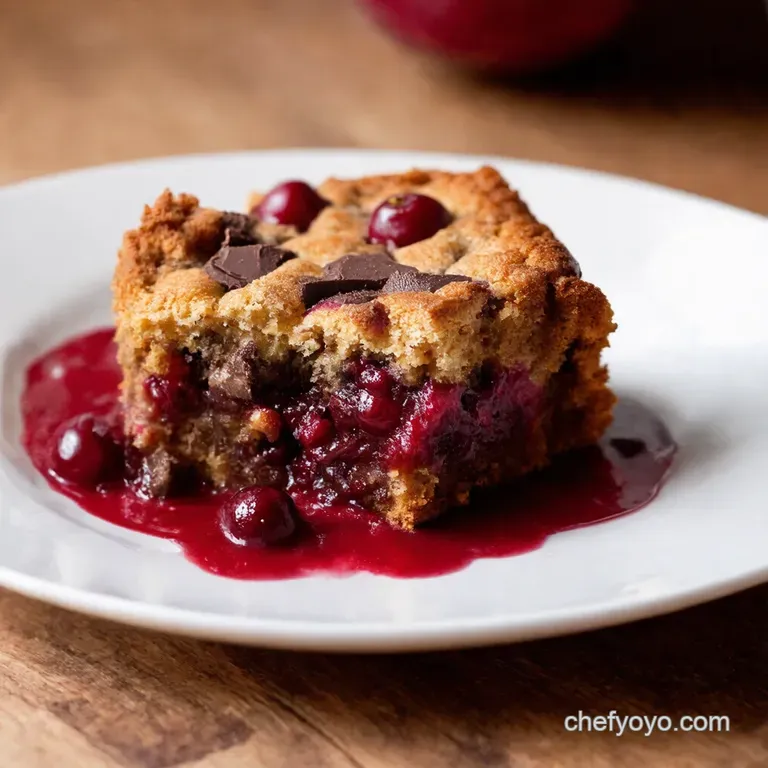 Cherry Chocolate Chunk Dump Cake Effortless Indulgence presentation