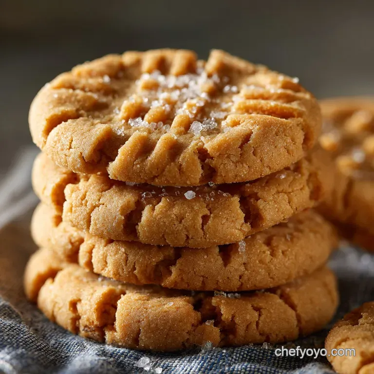 Chewy Peanut Butter Cookies: Soft Centers and Classic Criss-Cross Charm presentation