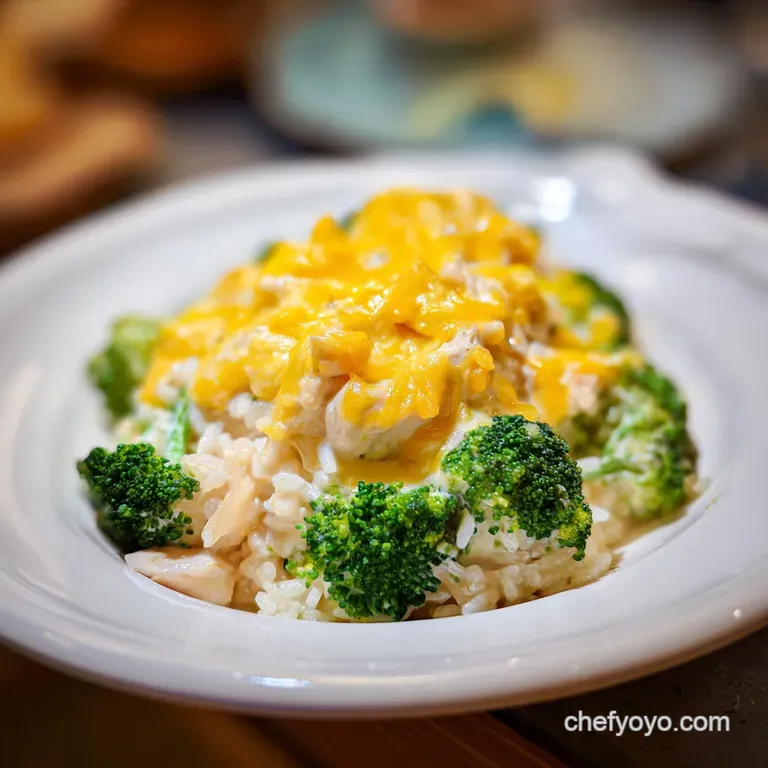 Cheesy Chicken Broccoli Rice Casserole: Guilt-Free