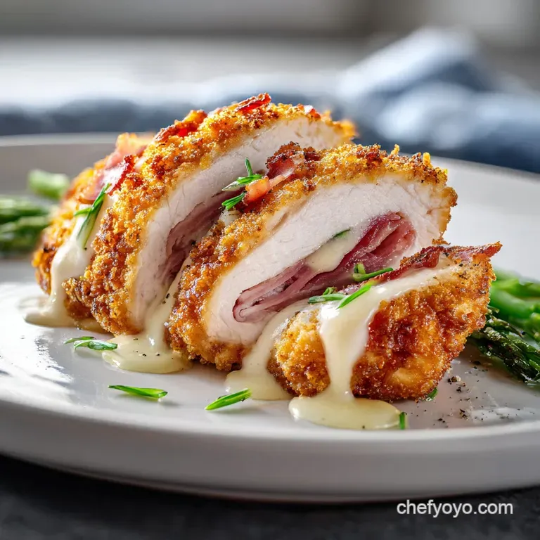Chicken Cordon Bleu: Molten Gruy&egrave;re Center