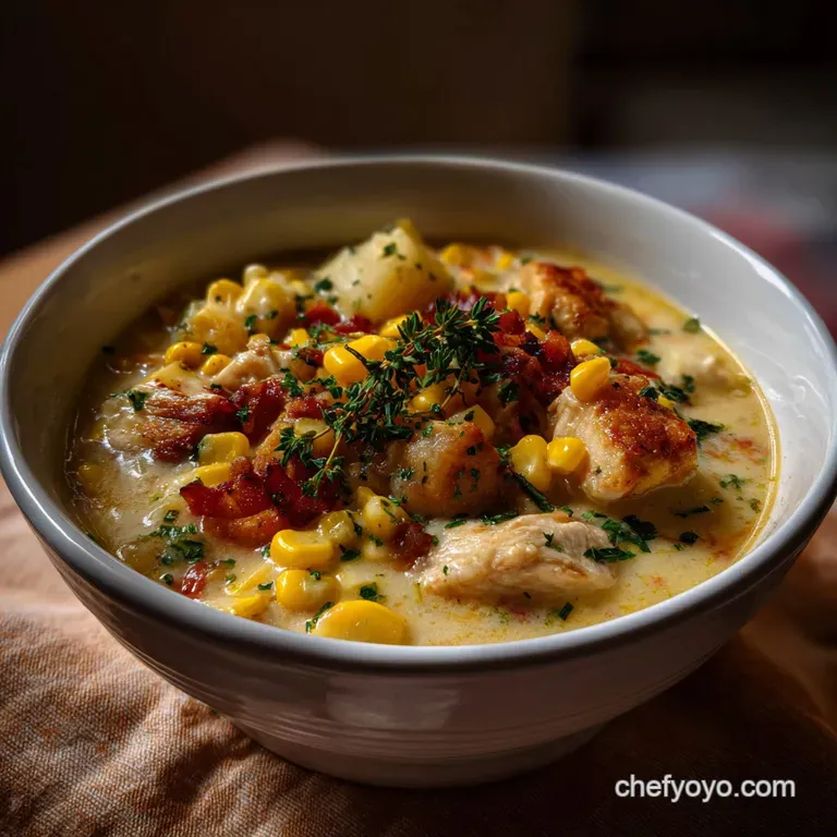 Velvety Chicken Corn Chowder Recipe